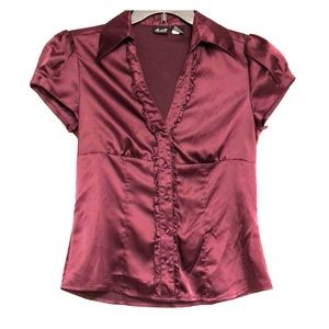 Willi Smith short sleeve blouse size small